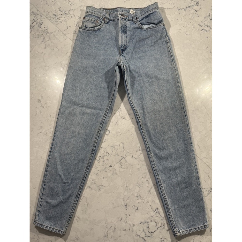VTG 90s Levi's Jeans Womens 9 Blue Medium Wash Tapered Leg Mom Denim Made In USA